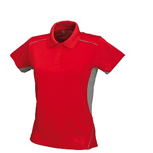 SCHWARZWOLF PALISADE funkční polokošile dámská, červená/šedá XL