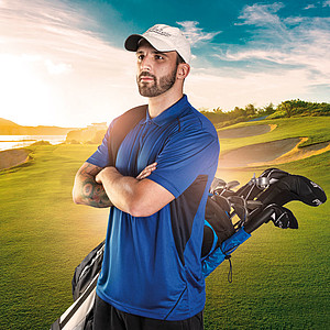 SCHWARZWOLF PALISADE funkční polokošile pánská, král. modrá/nám. modrá XXXL