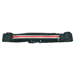 SCHWARZWOLF RAVIK Multifunkční elastický pás s kapsou, červená