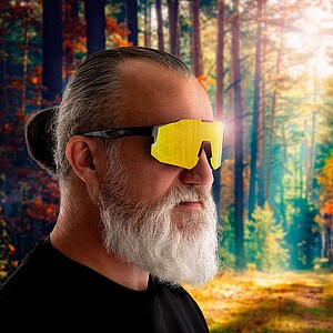 SCHWARZWOLF TRINITY Sportovní polarizační brýle, černá