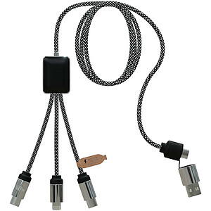 SCX.design C33 60 W nabíjecí kabel typu C s dvojitým podsvíceným logem, tmavě šedý melír