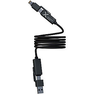 SCX.design C59 100 W magnetický silikonový nabíjecí kabel, černá - reklamní předměty