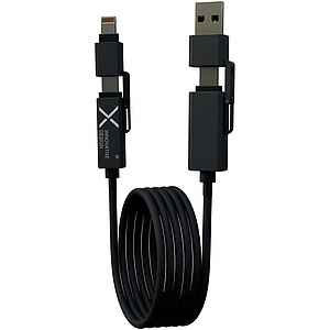 SCX.design C59 100 W magnetický silikonový nabíjecí kabel, černá