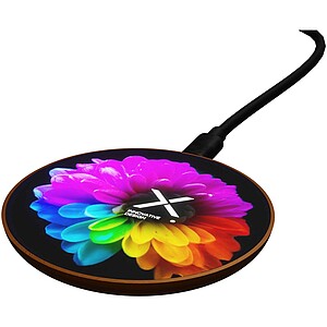 SCX.design W13 dřevěná bezdrátová nabíjecí stanice, hnědá