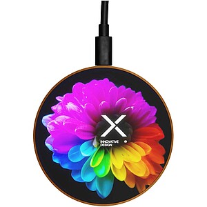 SCX.design W13 dřevěná bezdrátová nabíjecí stanice, hnědá