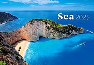 Sea 2025, nástěnný kalendář, prodloužená záda