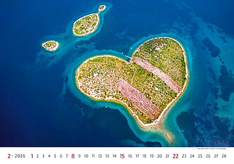 Sea 2026, nástěnný kalendář, prodloužená záda