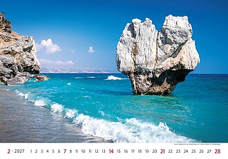 Sea 2027, nástěnný kalendář, prodloužená záda