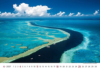 Sea 2027, nástěnný kalendář, prodloužená záda