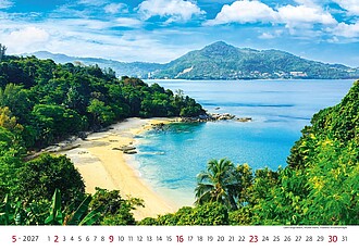 Sea 2027, nástěnný kalendář, prodloužená záda