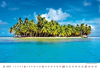 Sea 2027, nástěnný kalendář, prodloužená záda