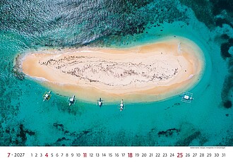 Sea 2027, nástěnný kalendář, prodloužená záda