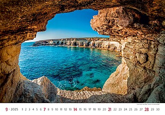 Sea 2027, nástěnný kalendář, prodloužená záda