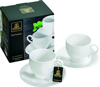 SERENATA Porcelánová sada na čaj, 220 ml - reklamní hrnky