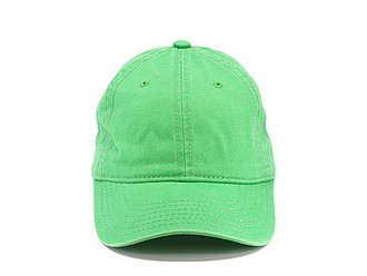 Šestipanelová bavlněná čepice s přezkou, středně zelená