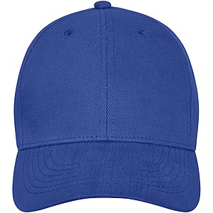 Šestipanelová čepice s tvarovaným kšiltem, modrá