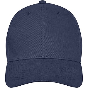Šestipanelová čepice s tvarovaným kšiltem, námořní modrá