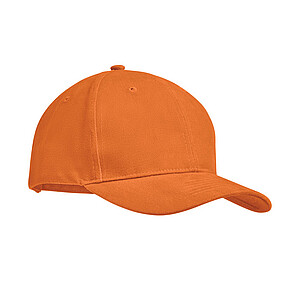 Šestipanelová kšiltovka, oranžová