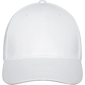 Šestipanelová kšiltovka s tvarovaným kšiltem, bílá