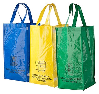 Set 3 tašek pro recyklaci odpadů - reklamní předměty