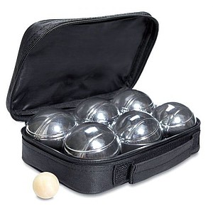 Set na petanque dodávaný v pouzdře ze 600D polyesteru. Průmě