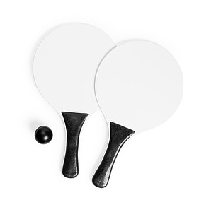 Set na plážový tenis, bílo černý