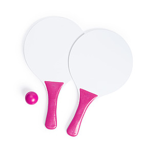 Set na plážový tenis, bílo růžový