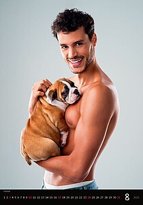 Sexy Boys 2027, nástěnný kalendář, prodloužená záda