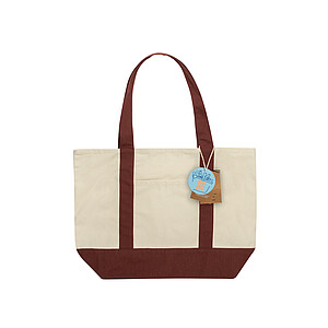 SHOP LOCAL AWARE™ taška Tote z recyklované bavlny 350 gsm., vínová
