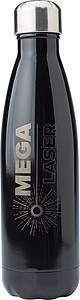 SIARA Dvoustěnná vakuová termoska z nerezové oceli, 500 ml, černá
