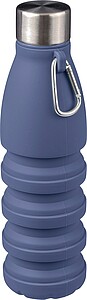 Silikonová skládací láhev 550 ml, tmavě modrá