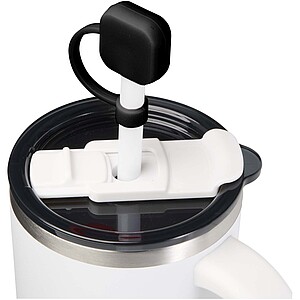 Silikonový kryt na brčko, černá - reklamní předměty