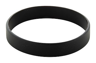 Silikonový náramek pro dospělé, rozměr: 202x12x2mm, černý