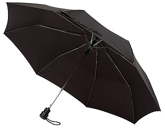 Skládací automatický deštník, černý