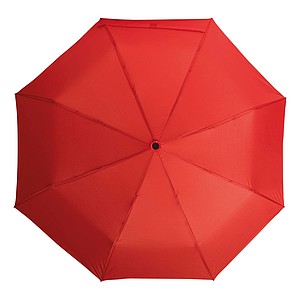 Skládací deštník, automatický, větruodolný, pr. 97cm, červený