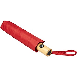 Skládací deštník s automatickým otevíráním, průměr 98cm, červená