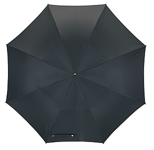 Skládací deštník s karabinou, černý