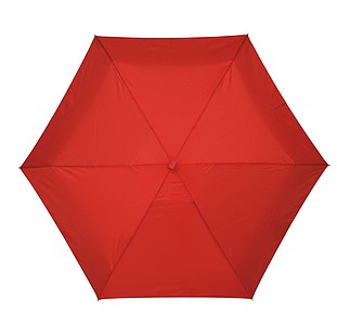 Skládací deštník v pouzdře, červený, průměr 85 cm