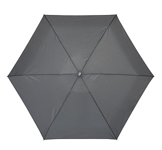 Skládací deštník v pouzdře, šedý, průměr 85 cm