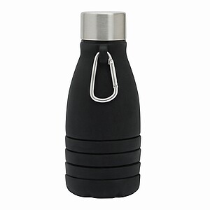 Skládací láhev na pití 550 ml, černá