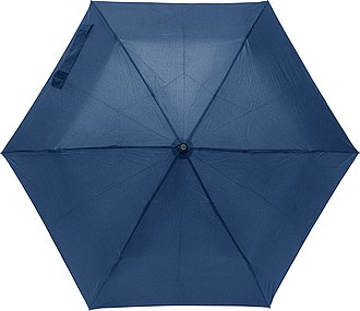 Skládací manuální deštník, pr. 90cm, modrý - reklamní deštníky