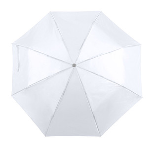 Skládací manuální deštník, pr. 96cm, bílý - reklamní deštníky