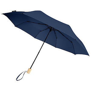 Skládací manuální deštník, pr. 96cm, z RPET, námořní modrá