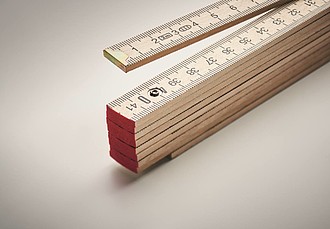 Skládací metr, 2m, březové dřevo