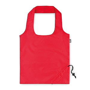 Skládací nákupní taška z RPET, červená