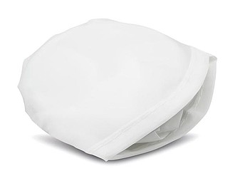 Skládací nylonové frisbee v nylonovém pouzdře, bílá