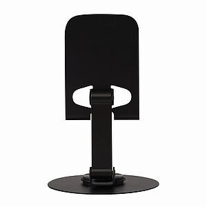 Skládací ocelový držák telefonu, černá