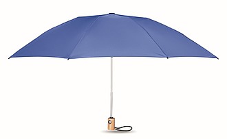 Skládací pongee deštník, průměr 107 cm, světlá královská modrá