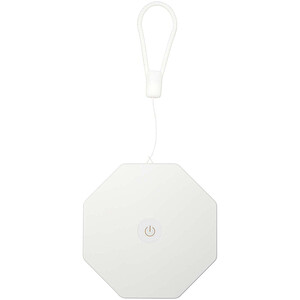 Skládací stolní lampa Celestia z recyklovaného plastu, bílá