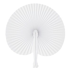 Skládací vějíř, bílá